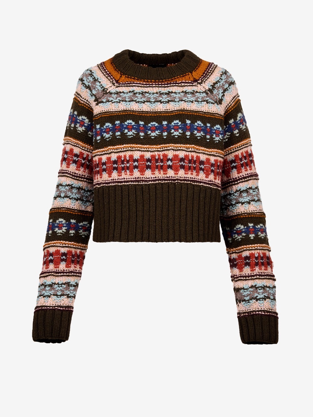 Smythe Wool Fairisle Crop Knit